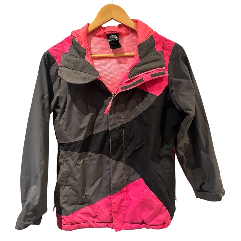 The North Face‎ Triclimate Jacket Size Large 14/16 Black Pink Gray